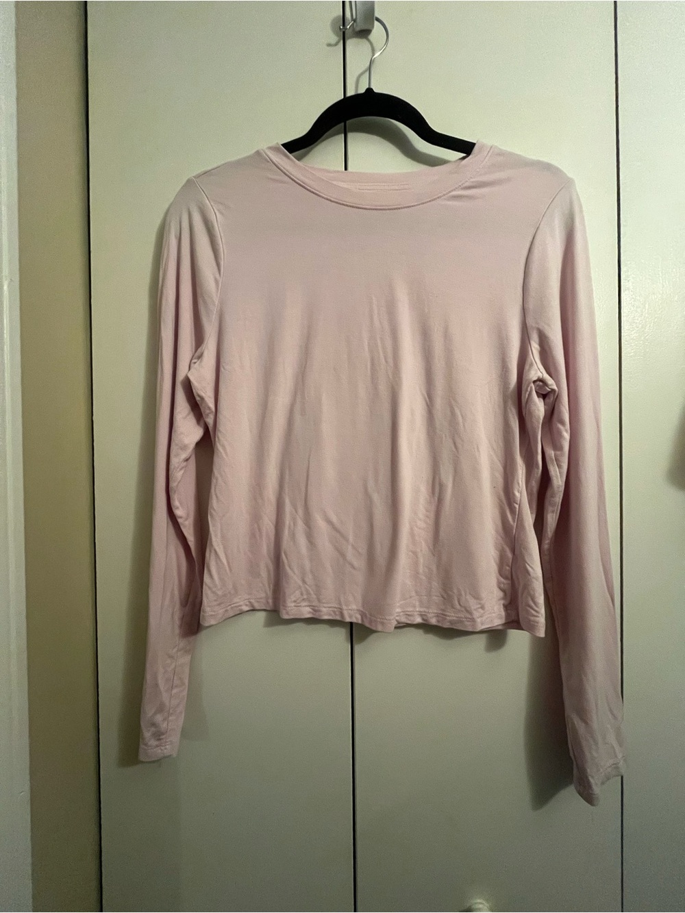 wild fable target Pale Pink Long-Sleeve Crewneck Top. Layering. Capsule. Ballet.